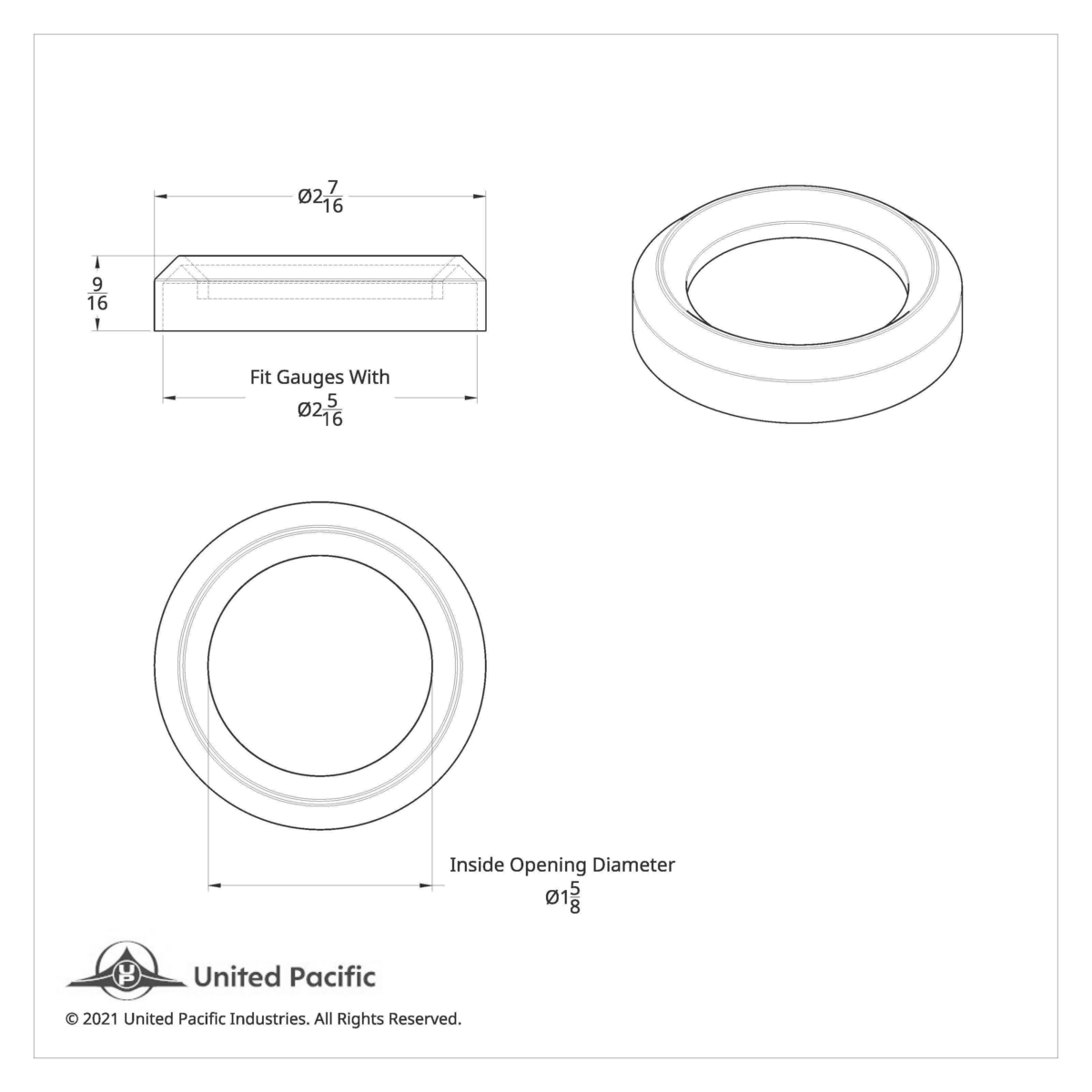 Chrome Plastic Small Gauge Bezel with or Without Visor For 1996-2010 Freightliner Century