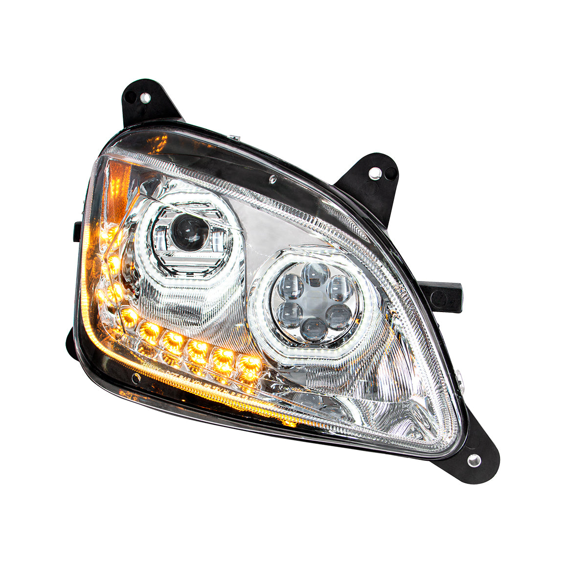 10 LED Headlight For Peterbilt 587 (2010-2016) & 579 (2012-2021)