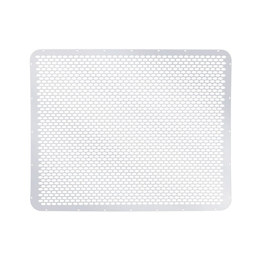 430 Stainless Grille Mesh For Peterbilt 379 With Short Hood - Alternating Oval Holes
