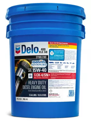 Delo 400 XLE SB Synthetic Blend SAE 15W-40 Heavy-Duty Diesel Motor Oil