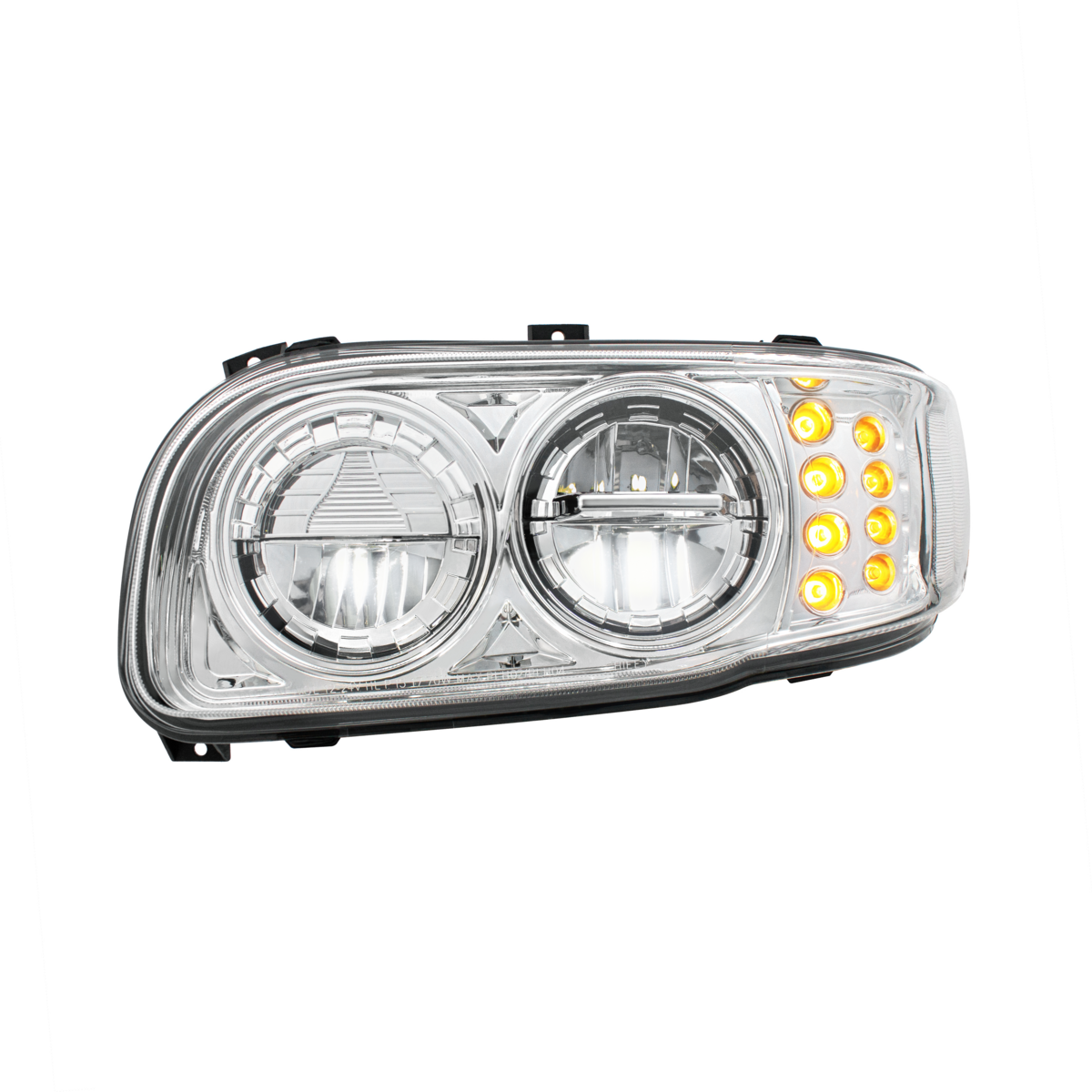 High Power LED Headlight With 8 LED Turn & 4 LED Position Light For 2008-2024 Peterbilt 389