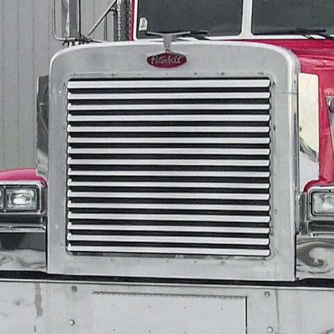Grille Insert with 16 Louver-Style Bars for Peterbilt 379 Extended Hood
