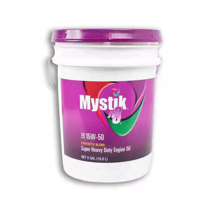 Mystik JT-8 Synthetic Blend Heavy Duty Motor Oil 15W-50