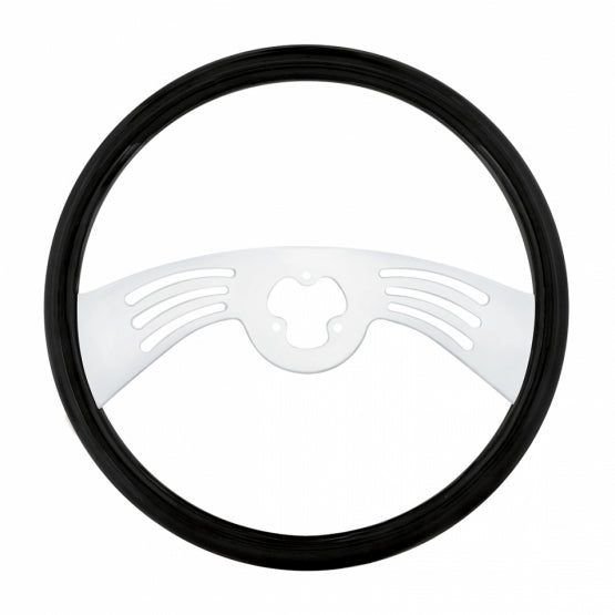 18" Carbon Black Steering Wheel Only - 2 Spoke