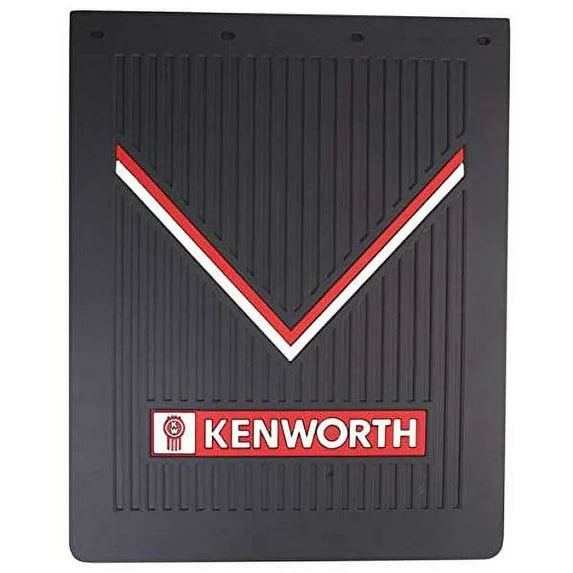 Kenworth Logo Rear Mud Flap 24 X 30 Inch Black Rubber
