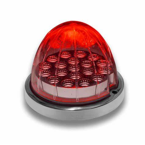 Clear Red Clearance & Marker Watermelon LED Light – 19 Diodes