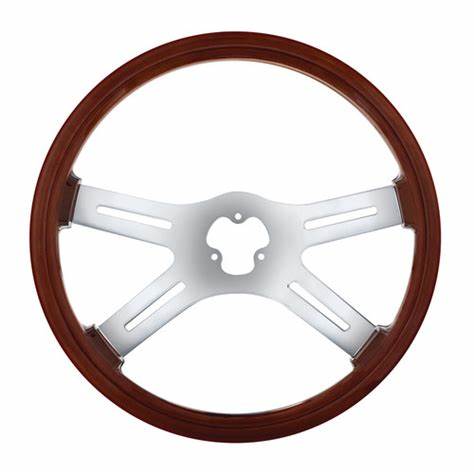 18" Chrome 4 Spoke Steering Wheel Only