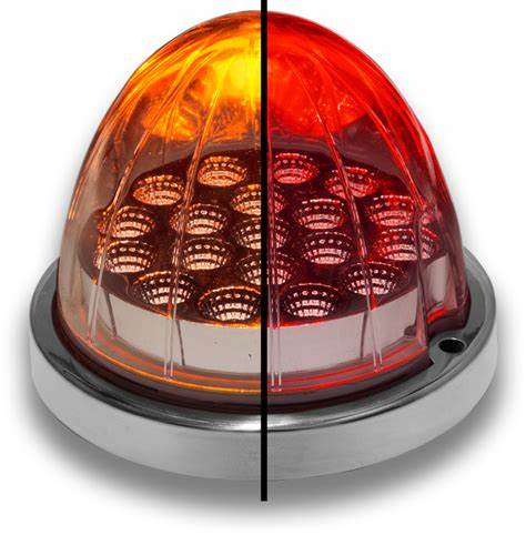 Amber Clearance & Marker to Red Auxiliary Watermelon LED Light – 19 Diodes