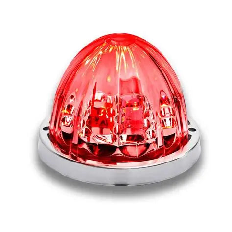 Clear Red Stop, Turn & Tail Star-Burst Watermelon LED Light – 19 Diodes