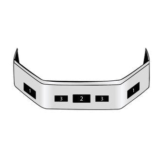 Freightliner Conventional Bumper Century Class Set Back Axle 1996-2004