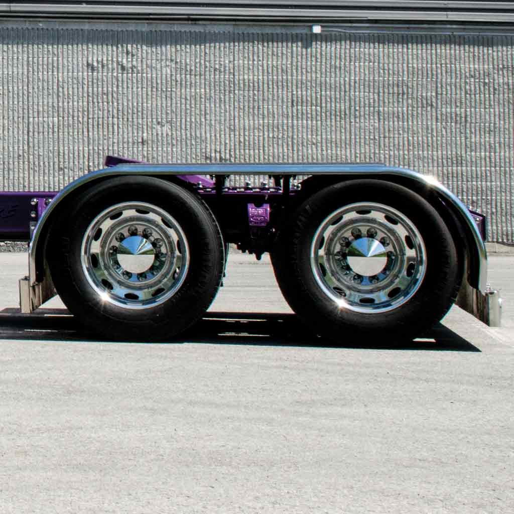 142″ ‘The Boss’ Smooth Straight Drop full Fenders – 14 Gauge | 430 Stainless Steel