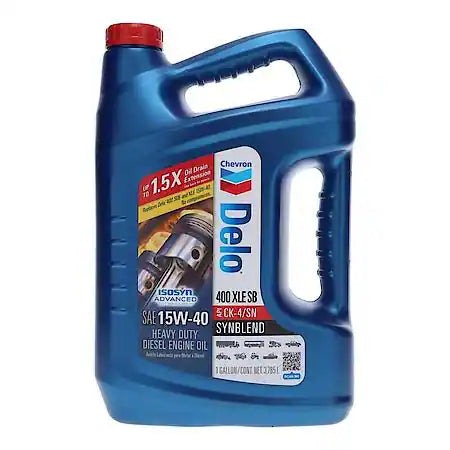 Delo 400 XLE SB Synthetic Blend SAE 15W-40 Heavy-Duty Diesel Motor Oil