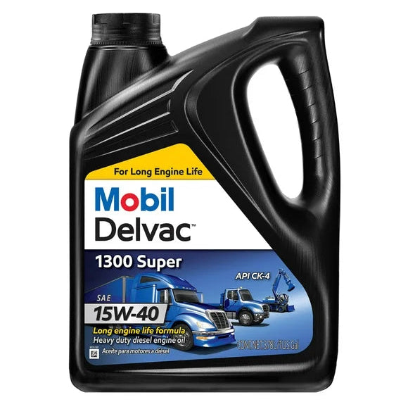 Mobil Delvac 1300 Super Heavy Duty Premium Synthetic Blend Diesel Engine Oil 15W-40