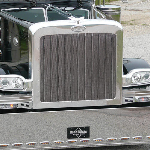Grille Insert with Small 1/4" Circle Holes for Peterbilt 388/389
