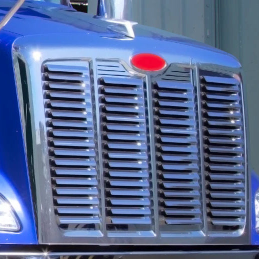 Peterbilt 587 Hood Grill 66 Louvers - Grill Surround NOT included.